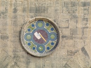 Stemma della corporazione dei muratori e dei carpentieri, 1440-45